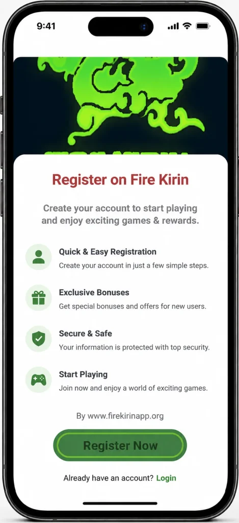 Fire Kirin Register